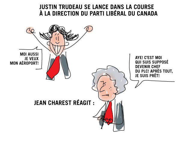 Justin Trudeau se lance dans la course à la direction du PLC